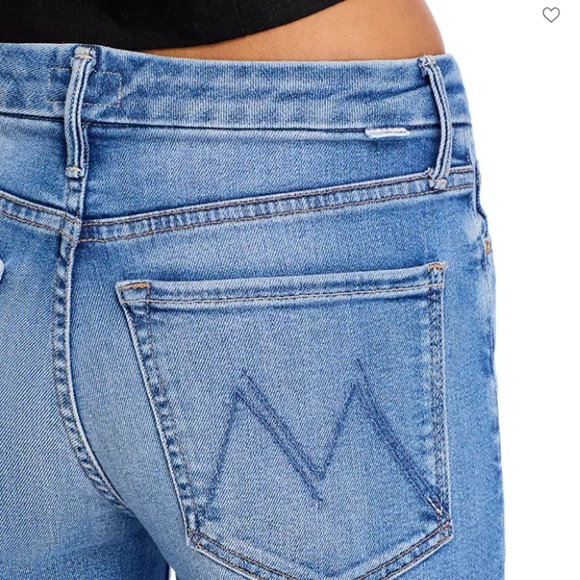 MOTHER The Roller High Rise Wide Leg Jeans in Riding the Cliffside - Picture 6 of 15